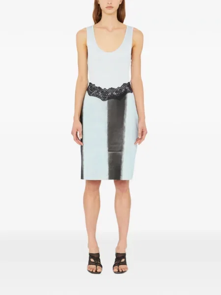 Rochie mini Christopher Esber din dantelă albastru