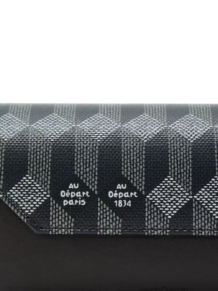 Ceas Au Départ cu imagine cu imprimeu geometric negru