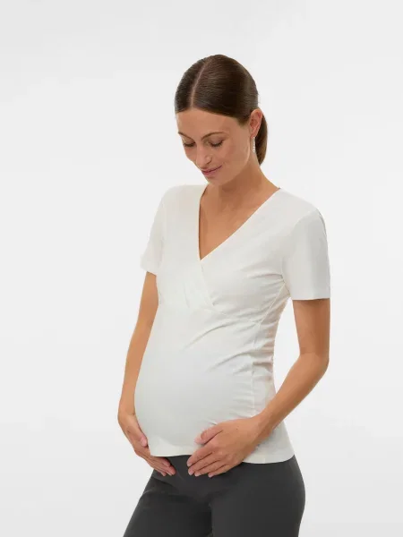 MAMALICIOUS Tricou negru alb