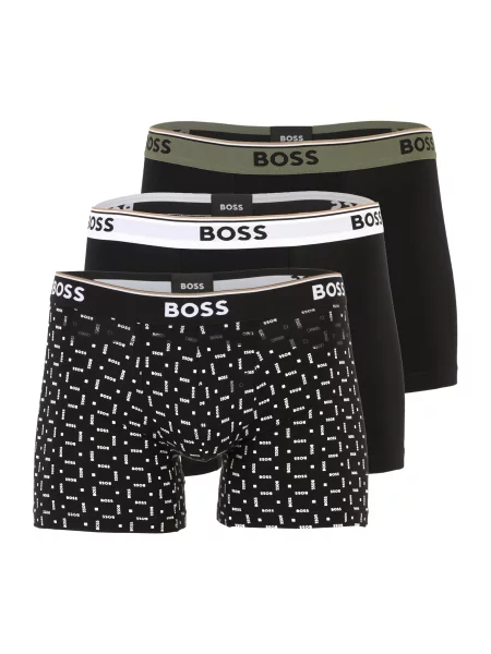 BOSS Boksarice Power Des oliva / črna bela