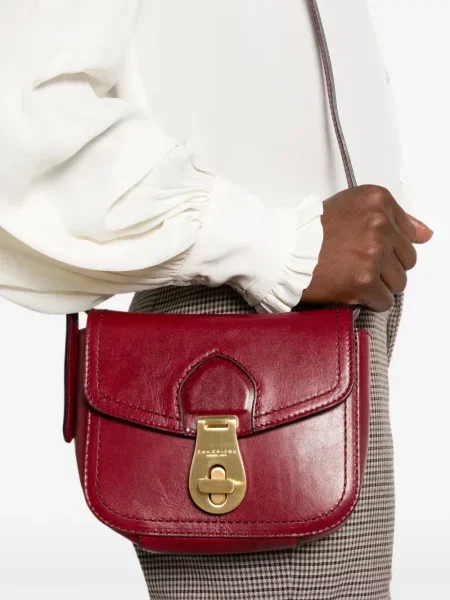 Geanta crossbody The Bridge din piele roșu