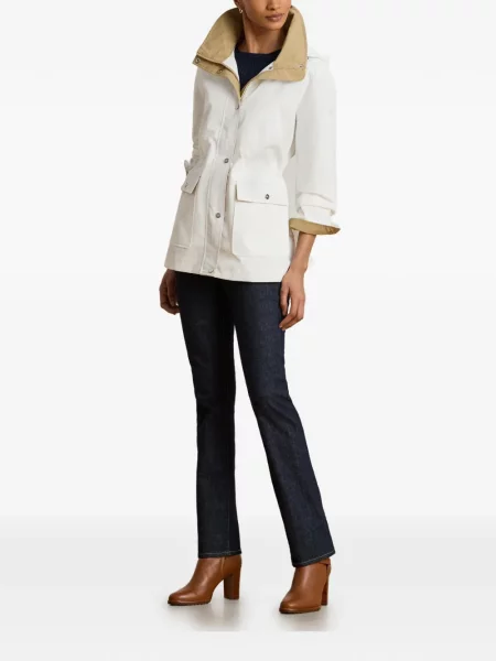 Parka Lauren Ralph Lauren s kapucí bílá