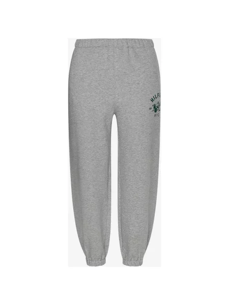 Długie spodnie Tommy Hilfiger Relaxed Ecru jasnoszare ciemnozielone XS szare