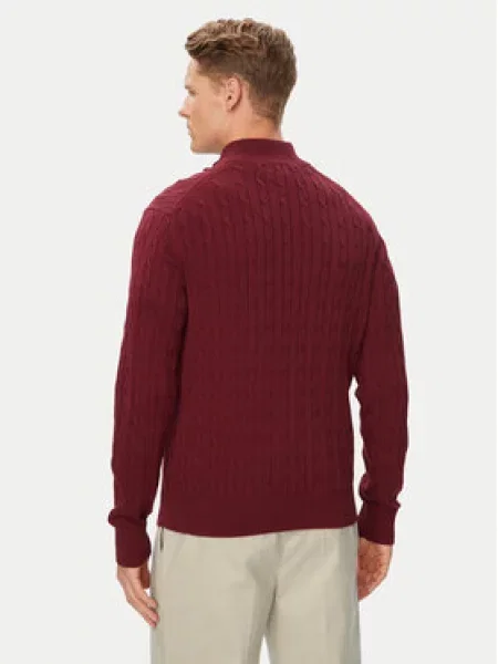 Tommy Hilfiger Pulover Classic Bordo rdeča