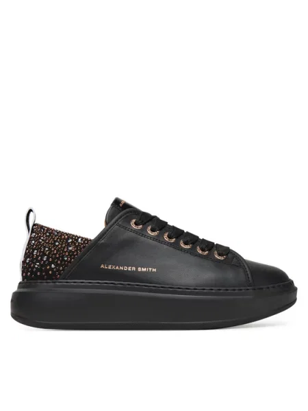 Sneakersy Alexander Smith skórzane czarne