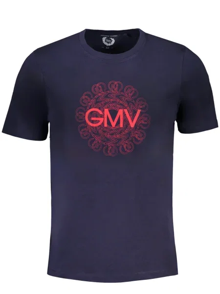Tricou Gian Marco Venturi scurt albastru