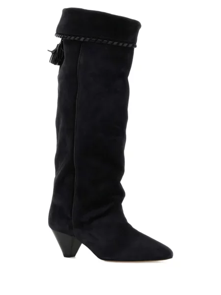 Botine Isabel Marant din piele de căprioară negru