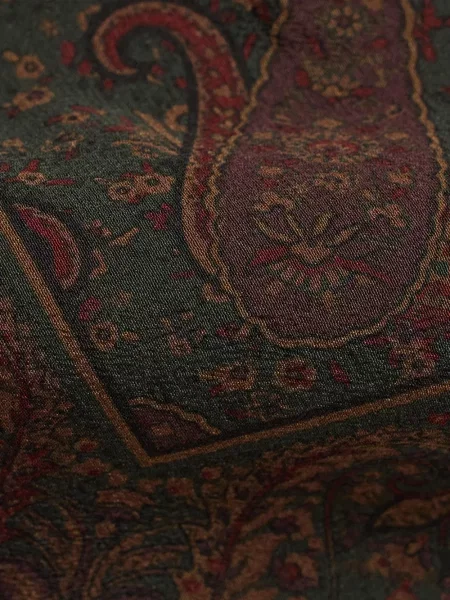 Μεταξωτή γραβάτα Ralph Lauren Purple Label με σχέδιο paisley πράσινο