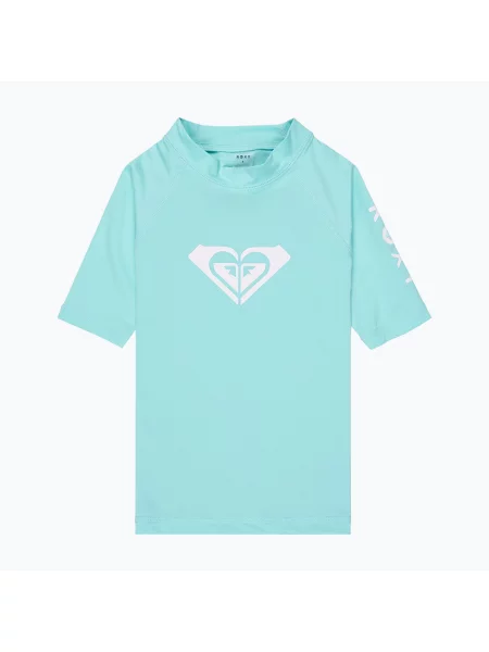 Детска тениска за плуване ROXY Whole Hearted aqua splash синьо