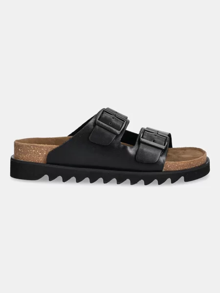 Шкіряні шльопанці Medicine чорний