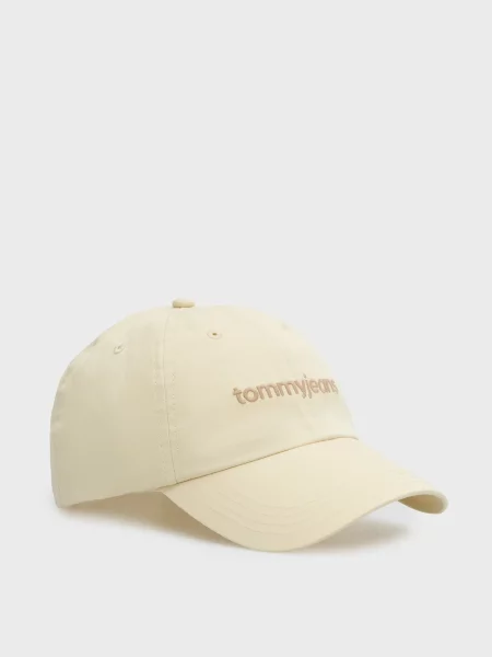 Кепка Tommy Jeans с лого бежевая