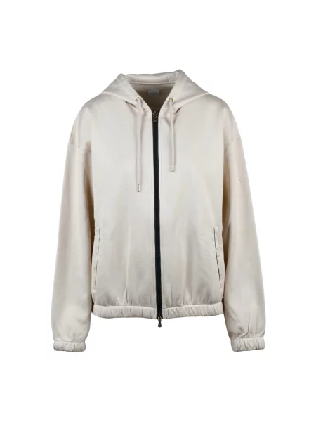 Bluza z kapturem Eleventy z kapturem beżowa