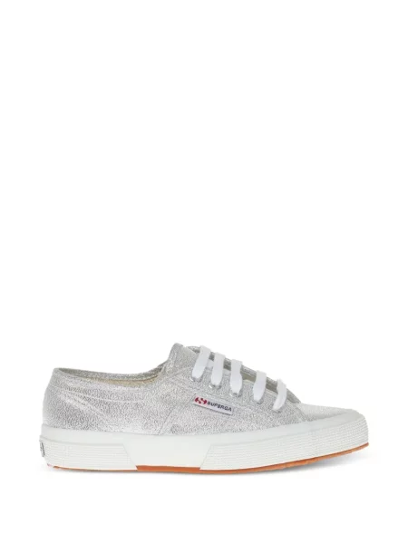 Sneakerși Superga 2750 cu șireturi din dantelă clasici gri