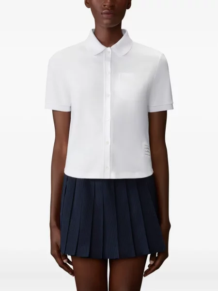 Cămașă Thom Browne scurtă alb