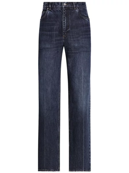 Дънки Dolce & Gabbana бродирани синьо