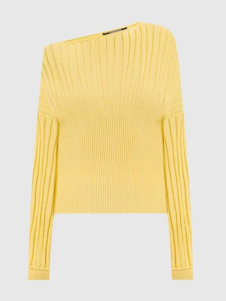 Джемпер в рубчик Balmain жовтий
