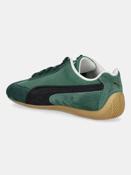 Замшевые кроссовки Puma зеленые