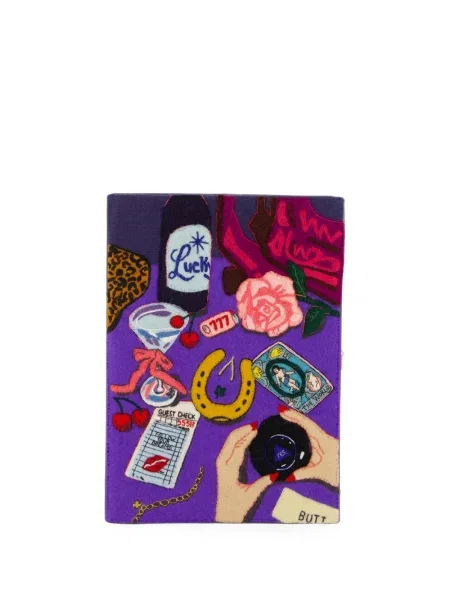 Geantă plic Olympia Le-tan cu broderie violet