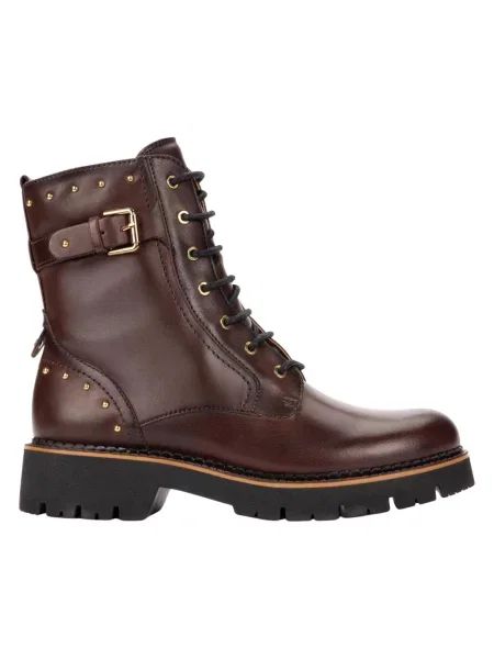 Buty do kostki Pikolinos skórzane brązowe