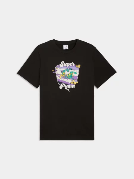 Футболка PUMA Graphic Tee комбінований верх чорний