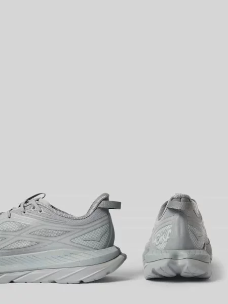 Sneakersy z detale z logo i profilowaną podeszwą Hoka szare