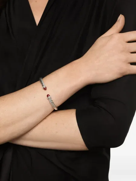 Brăţară David Yurman cu garnet argintiu