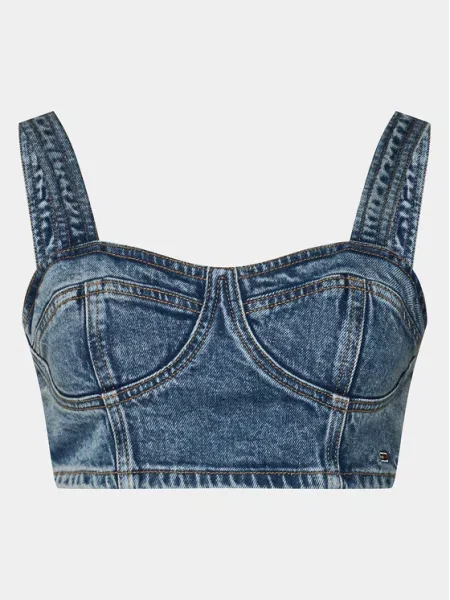 Top Tommy Jeans albastru