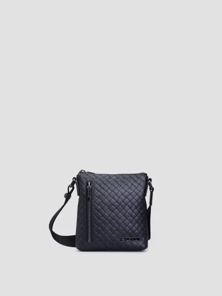 Шкіряна сумка Baldinini чорна