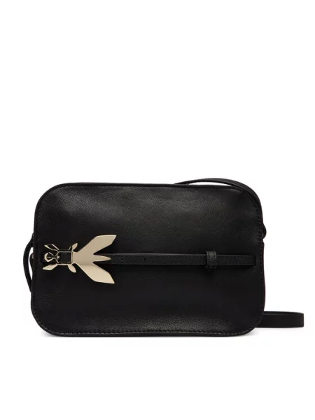 PATRIZIA PEPE Torba za čez ramo črna