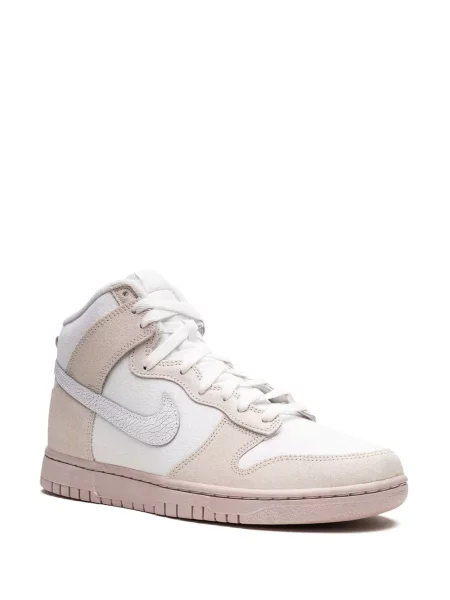 Iš natūralios odos retro stiliaus sportbačiai Nike Dunk rožinė