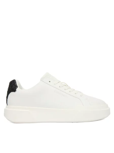 Laisvalaikio batai Calvin Klein Chunky Cupsole Laceup Lth Bt Aop balta