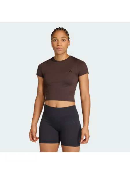 ADIDAS PERFORMANCE Funkční tričko Essentials' hnědá