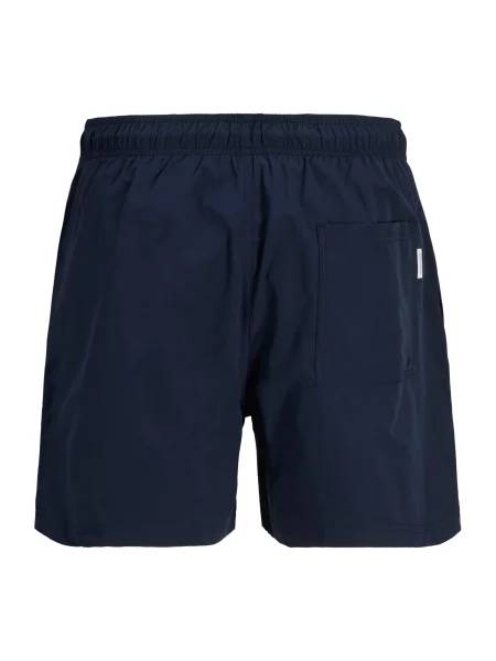 JACK & JONES Plavecké šortky JPSTMAUI SUNRISE námornícka modrá / svetlomodrá biela