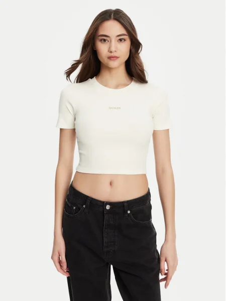 Guess Póló Slim Fit fehér