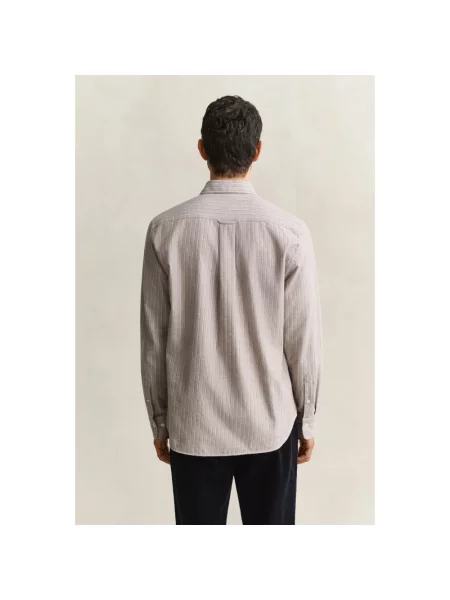 Gant Koszula Flanelowa O Kroju Regular Fit braun brązowa