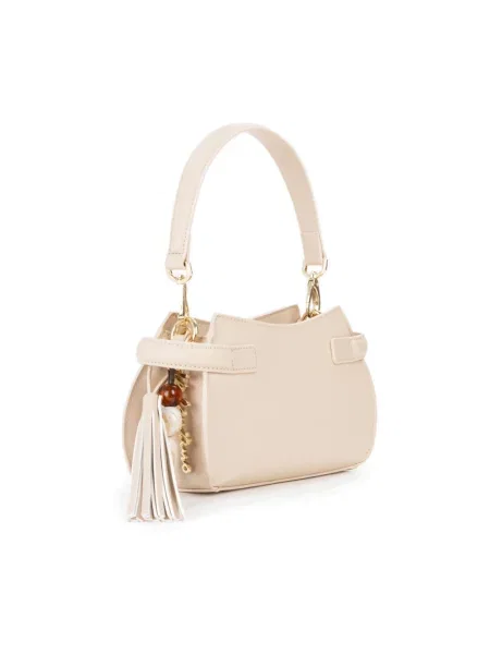Torba na ramię z detal z logo model NIVALIS RE' Valentino Bags beżowa