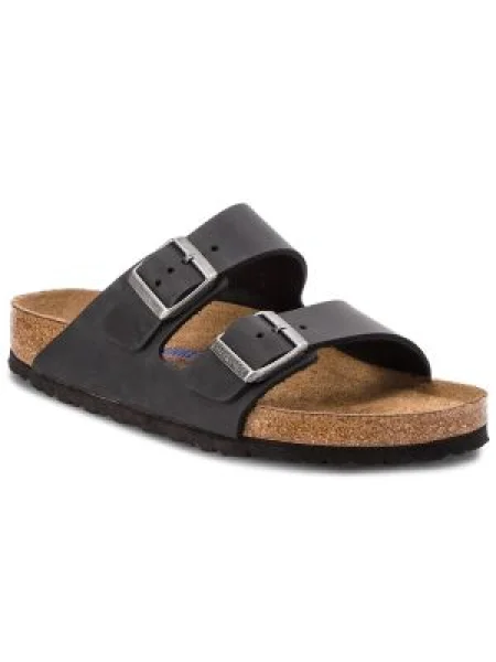 Kožené šľapky Birkenstock čierna