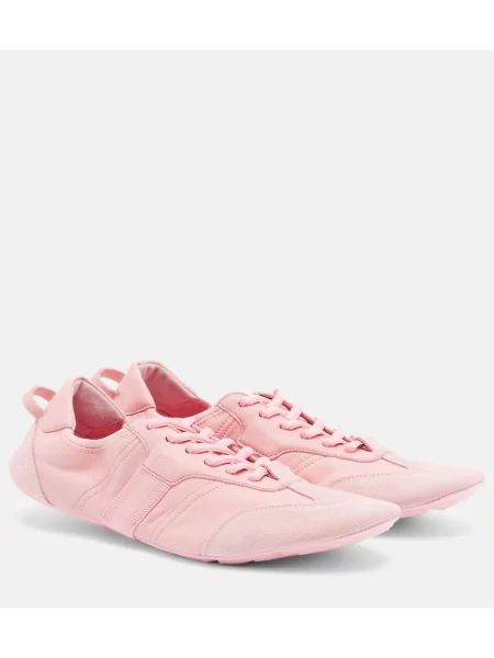 Sneakerși Gucci din piele roz
