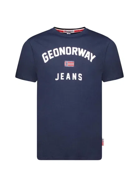T-Shirt Geographical Norway JASSIER granatowy niebieska