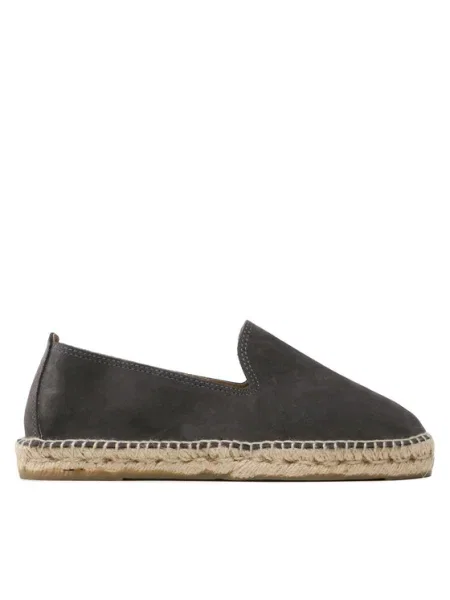 Manebi Еспадрили Suede Flat Espadrilles W C0 сив