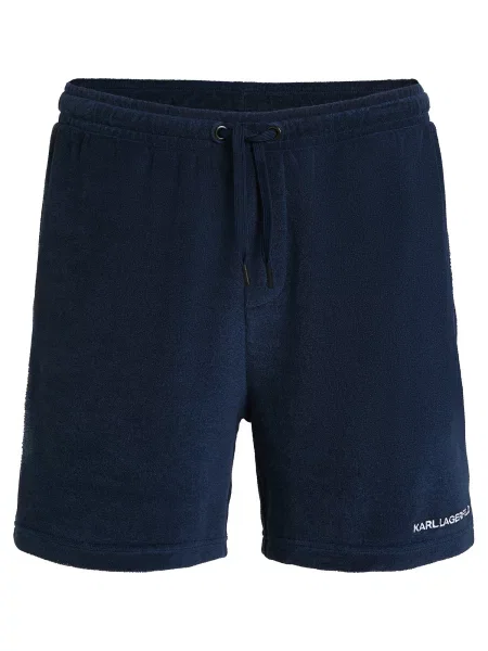 Karl Lagerfeld Kalhoty námořnická modř bílá