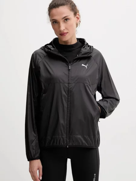 Яке Puma синьо преходен модел с уголемена кройка черно