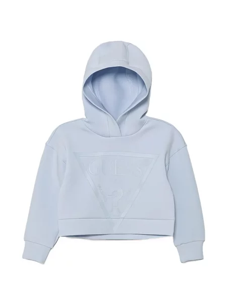 Bluza z kapturem dziecięca Guess niebieska