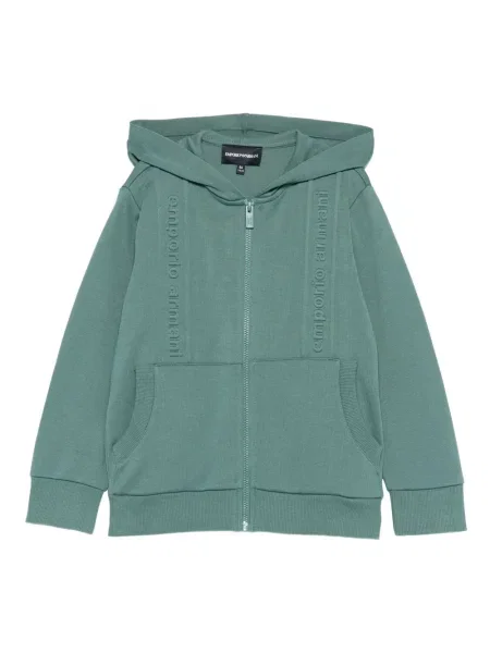 Bluza z kapturem dziecięca Emporio Armani zielona