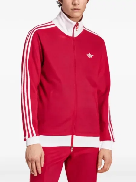 Geacă Adidas clasică alergare roșu
