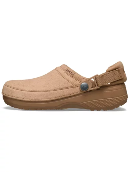 Pantofi Crocs din piele de căprioară clasici maro