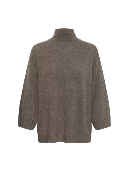 Sweter Inwear wełniany brązowy