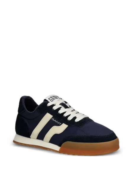 Ριγέ sneakers Gant με κορδόνια με δαντέλα μπλε