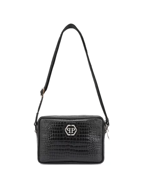 Geantă pentru laptop Philipp Plein cu imagine negru