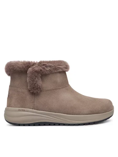 Cizme de zăpadă Skechers Waterproof Relaxed Fit: On-The-GO Stellar Cozy Step închis maro